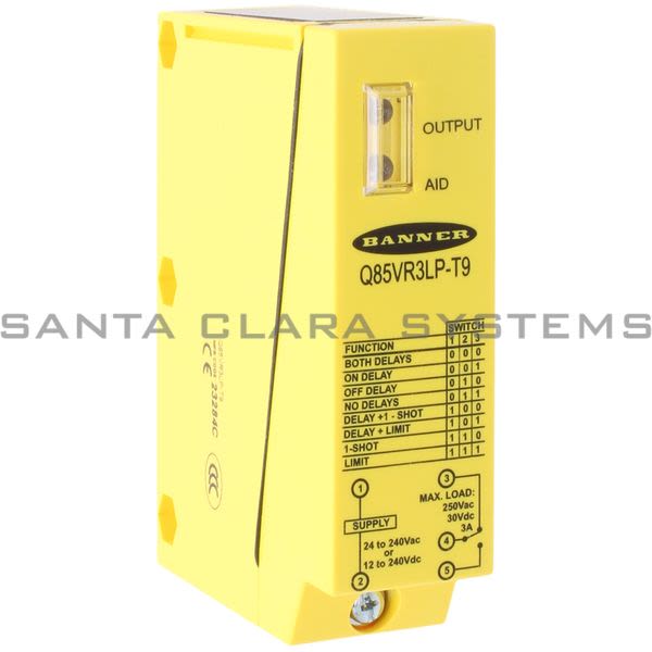 Banner Q85VR3LP-T9-30872 Retroreflective Sensor | Q85 Series Product Image