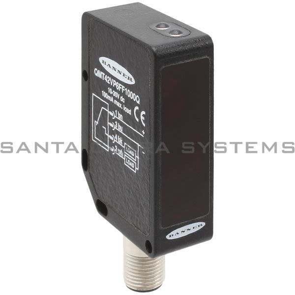 Banner QMT42VP6FF1000Q-49234 Photoelectric 10-30VDC SPDT PNP W/QD Product Image