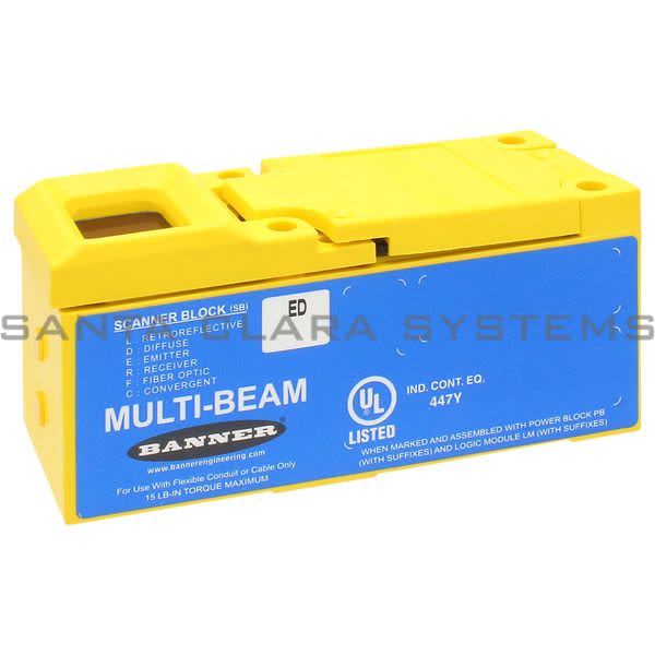 Banner SBED-16442 Multi-Beam: 3/4 Wire Scanner Block - Emitter Product Image