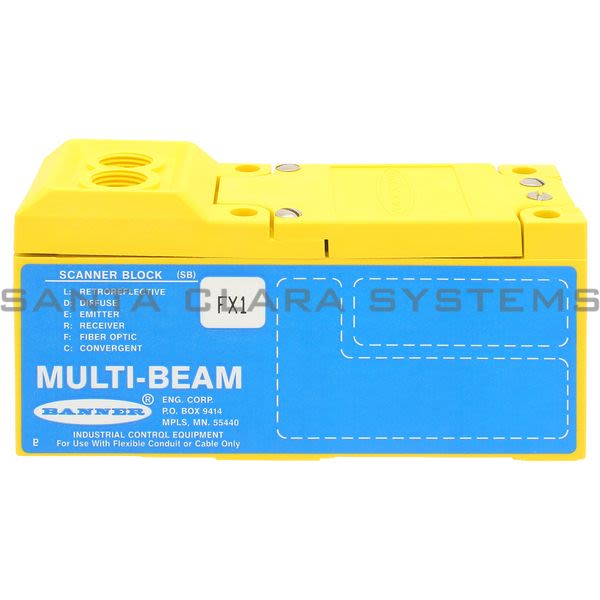 Banner SBFX1-16652 Fiber Optic Sensor | MULTI-BEAM Product Image