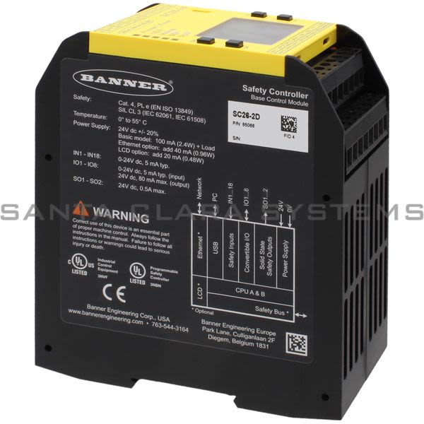 Banner SC26-2D-85066 Safety Controller Product Image