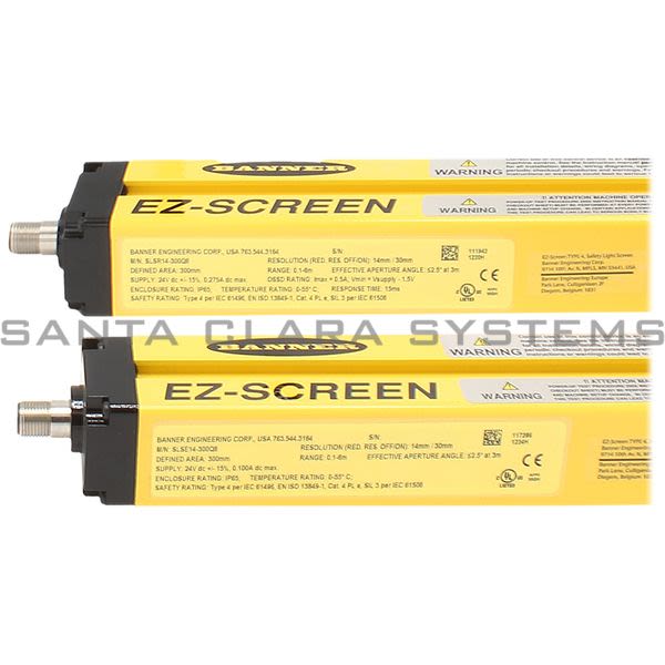 Banner SLSP14-300Q88-72380 Light Curtain Pair | EZ-SCREEN Product Image
