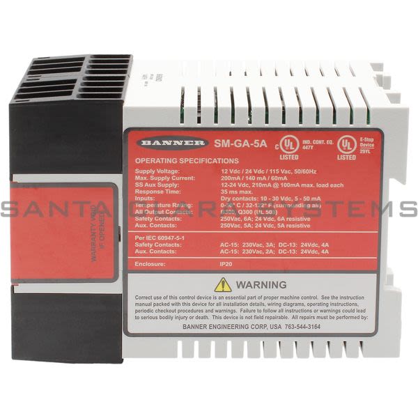Banner SM-GA-5A-66093 Safety Relay Module Product Image