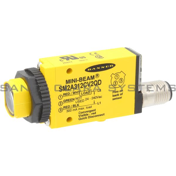 Banner SM2A312CV2QD-26911 Convergent Sensor | MINI-BEAM Product Image