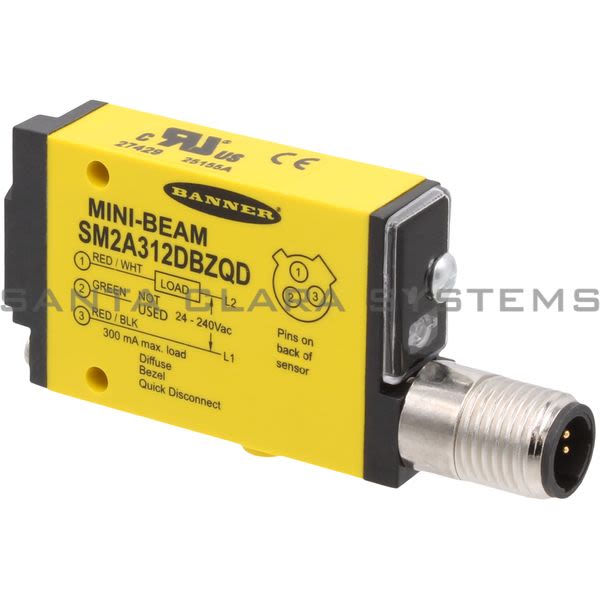 Banner SM2A312DBZQD-27429 Diffuse Sensor | MINI-BEAM Product Image