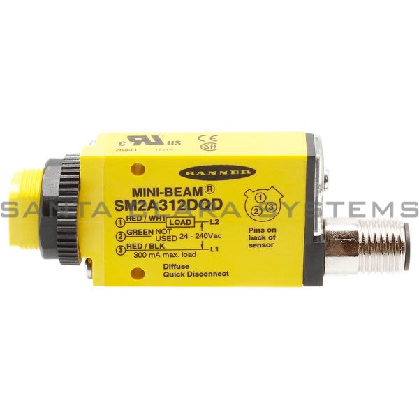 Banner SM2A312DQD-26841 Diffuse Sensor | MINI-BEAM Product Image