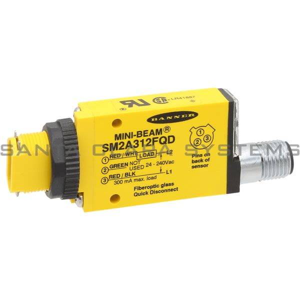 Banner SM2A312FQD-26843 Glass Fiber Optic | MINI-BEAM Product Image