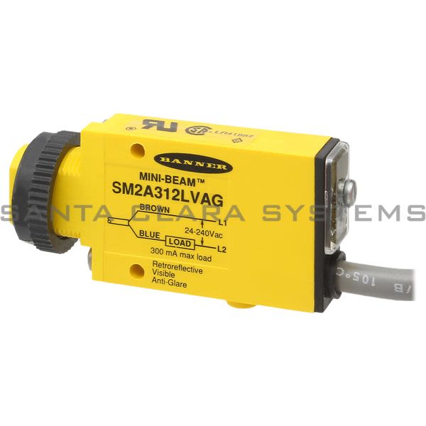Banner SM2A312LVAG-26055 Retroreflective Sensor | MINI-BEAM Product Image