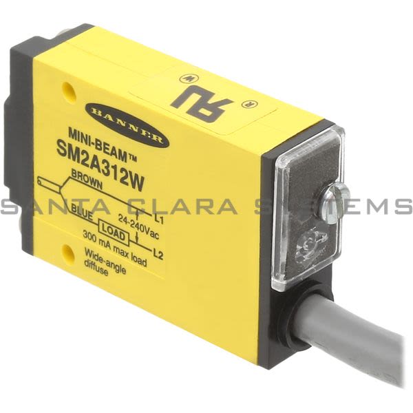 Banner SM2A312W-26265 Diffuse Sensor | MINI-BEAM Product Image