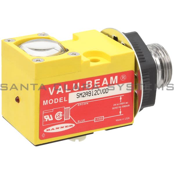 Banner SM2A912CVQD-26647 Photoelectric Sensor | VALU-BEAM Product Image