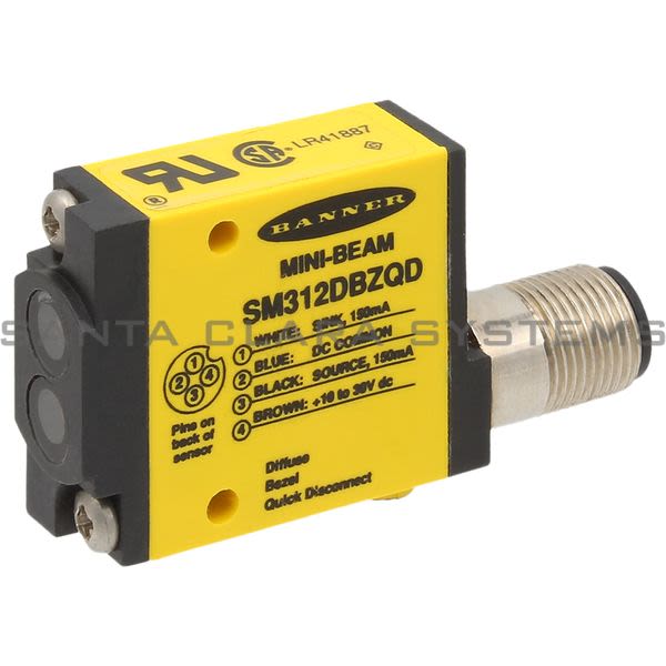 Banner SM312DBZQD-26914 Diffuse Sensor | MINI-BEAM Product Image