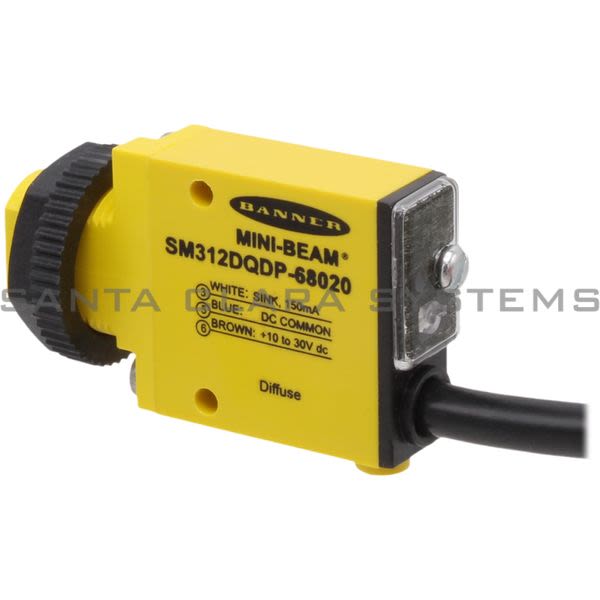 Banner SM312DQDP-68020 Diffuse Sensor | MINI-BEAM | Special Connector Product Image