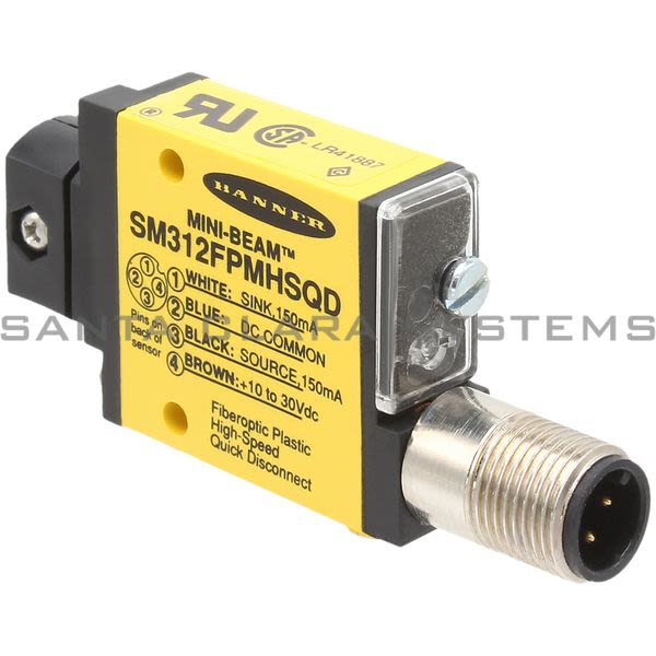 Banner SM312FPMHSQD-27033 Plastic Fiber Optic | MINI-BEAM Product Image