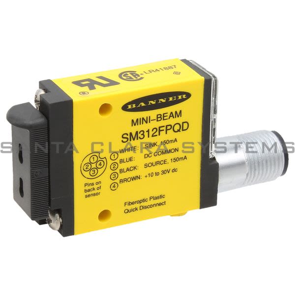 Banner SM312FPQD-26837 Plastic Fiber Optic | MINI-BEAM Product Image