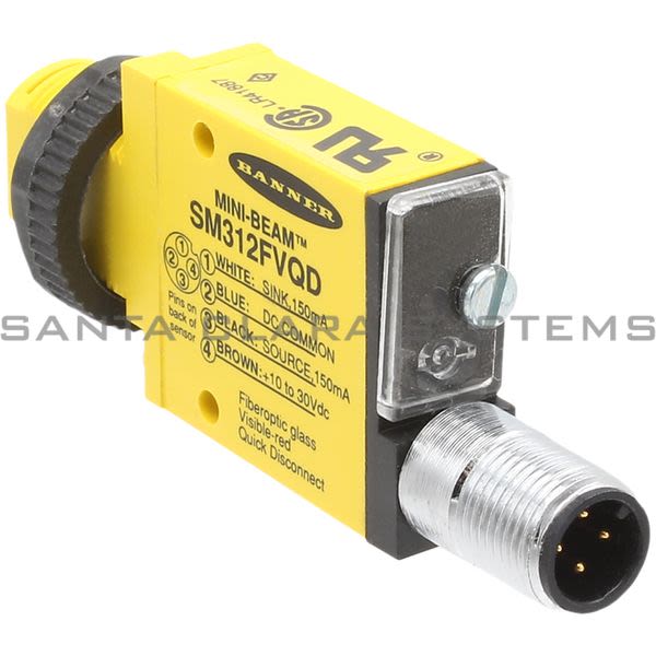 Banner SM312FVQD-26990 Glass Fiber Optic | MINI-BEAM Product Image