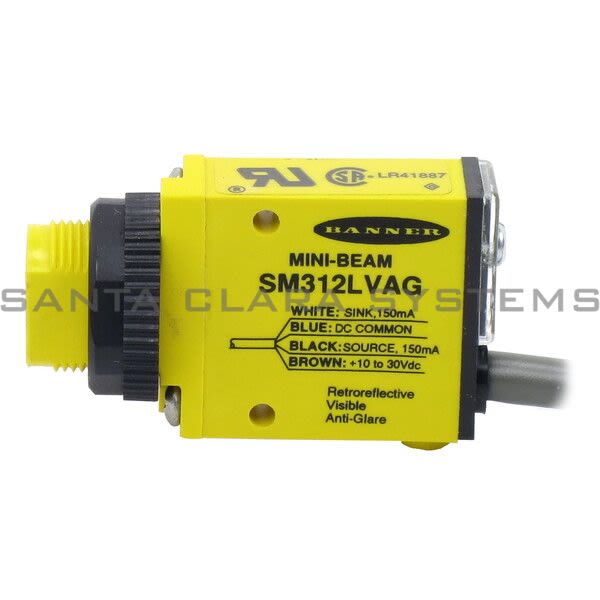 Banner SM312LVAG-25776 Retroreflective Sensor | MINI-BEAM Product Image