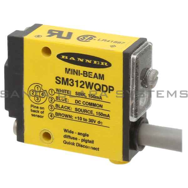 Banner SM312WQDP-29540 Diffuse Sensor | MINI-BEAM Product Image