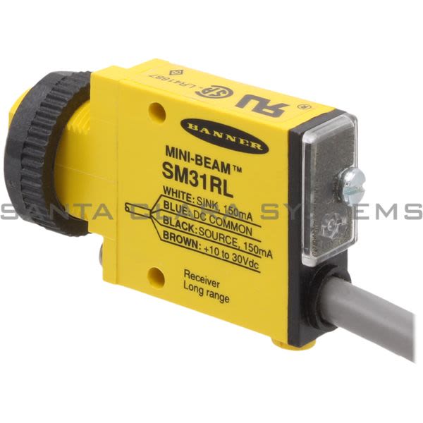 Banner SM31RL-25725 Opposed Sensor | MINI-BEAM: Receiver Product Image