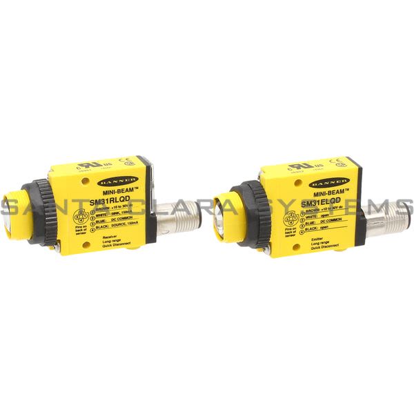 Banner SM31RLEQD-37123 Opposed Sensor | MINI-BEAM: Emitter & Receiver Kit Product Image