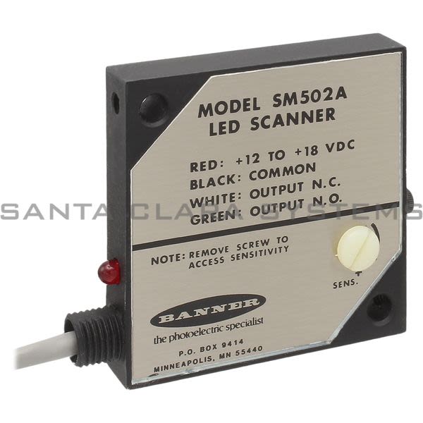 Banner SM502A-16658 Retroreflective Sensor | SM512 Series Product Image