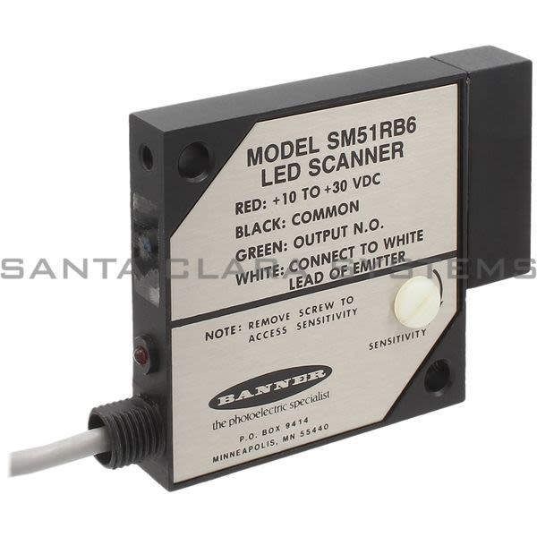 Banner SM51RB6-18588 Sensor | Receiver SM512 Series Product Image