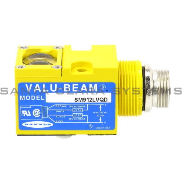 Banner SM912LVQD-25336 Photoelectric Sensor | VALU-BEAM Product Image