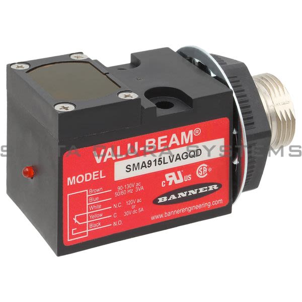 Banner SMA915LVAGQD-26018 Retroreflective Sensor | VALU-BEAM Product Image