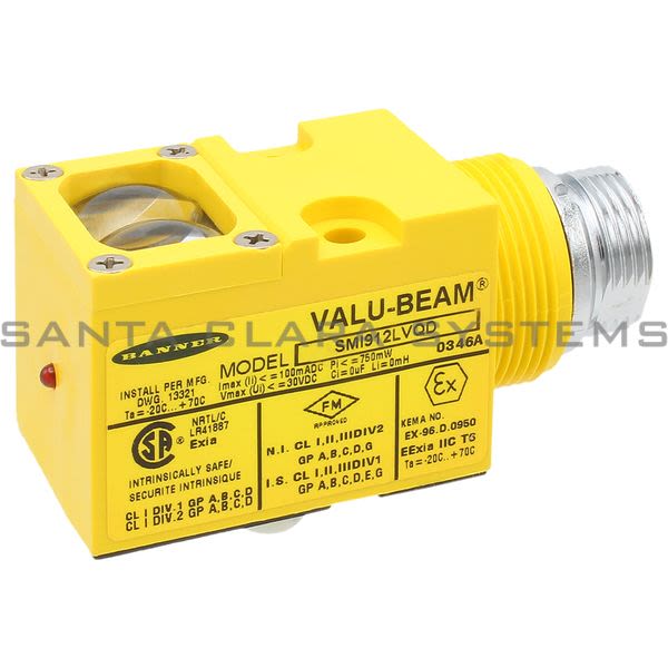 Banner SMI912LVQD-25681 Retro-reflective Sensor | VALU-BEAM Product Image