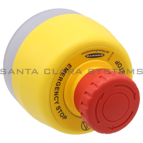 Banner SSA-EB1PLYR-12ECQ8-25304 Emergency Stop Push Button Product Image
