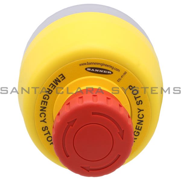 Banner SSA-EB1PLYR-12ECQ8-25304 Emergency Stop Push Button Product Image