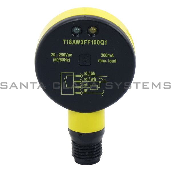 Banner T18AW3FF100Q1-33410 Fixed-Field Sensor | EZ-BEAM Product Image