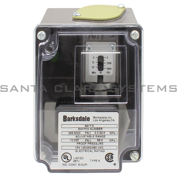 Barksdale 9617-5 Mechanical Pressure Switch Product Image