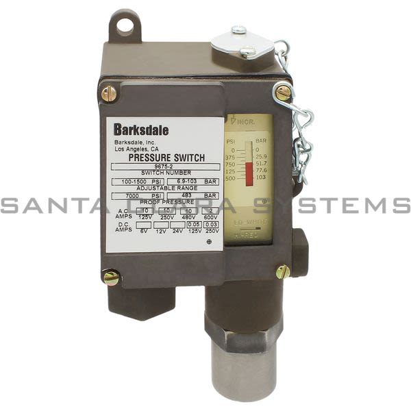 Barksdale 9675-2 Pressure Switch Product Image