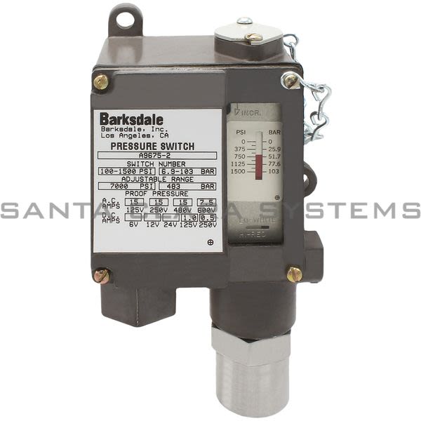 Barksdale A9675-2 Pressure Control Product Image