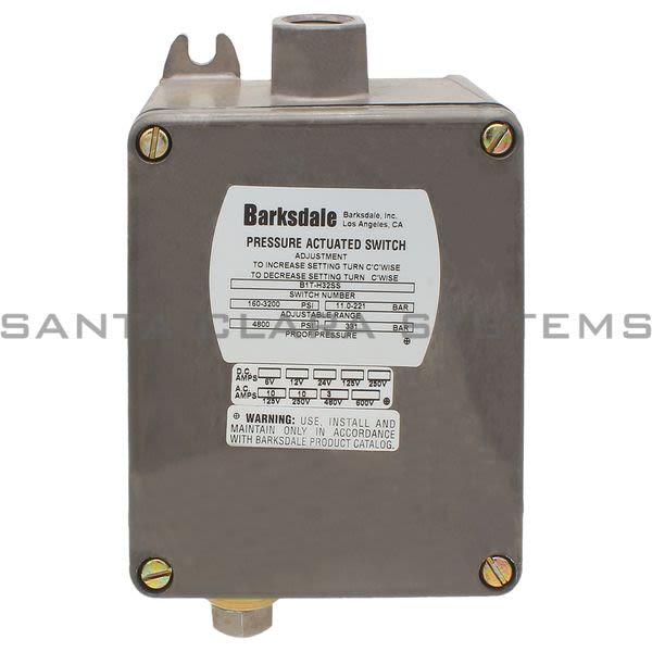 Barksdale B1T-H32SS Pressure Switch Product Image