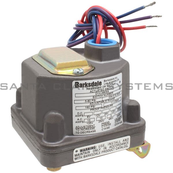 Barksdale D1H-A80SS Pressure Switch Product Image