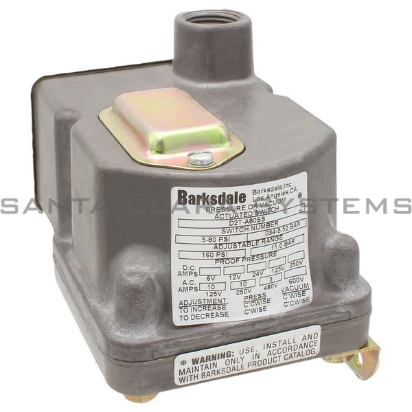 Barksdale D2T-A80SS Pressure Switch Product Image