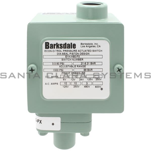 Barksdale E1H-H90-FX Pressure Switch Product Image