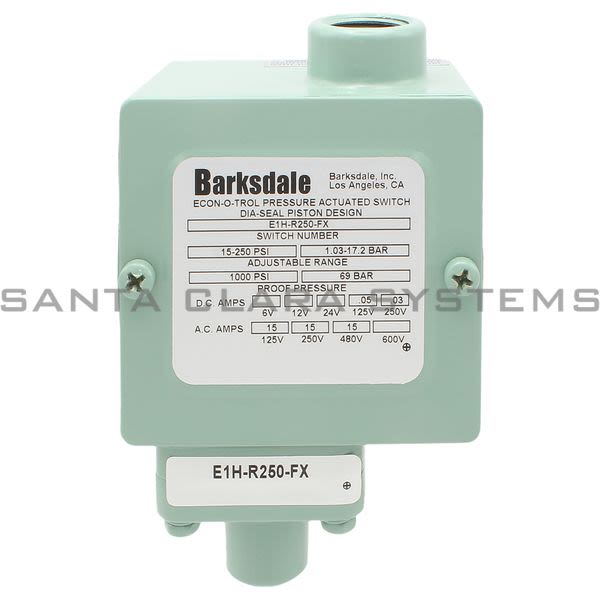 Barksdale E1H-R250-FX Pressure Switch Product Image