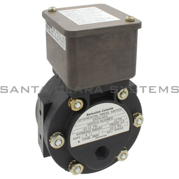 Barksdale EPD1H-AA3 Pressure Differential Switch Product Image