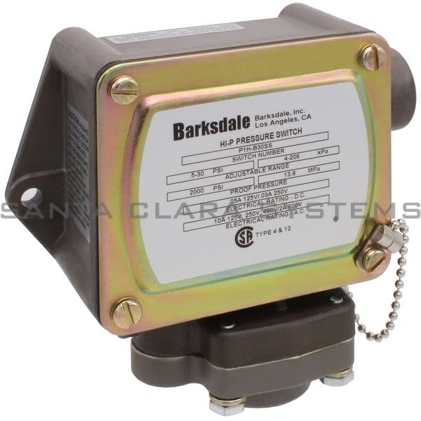 Barksdale P1H-B30SS High Pressure Switch Product Image