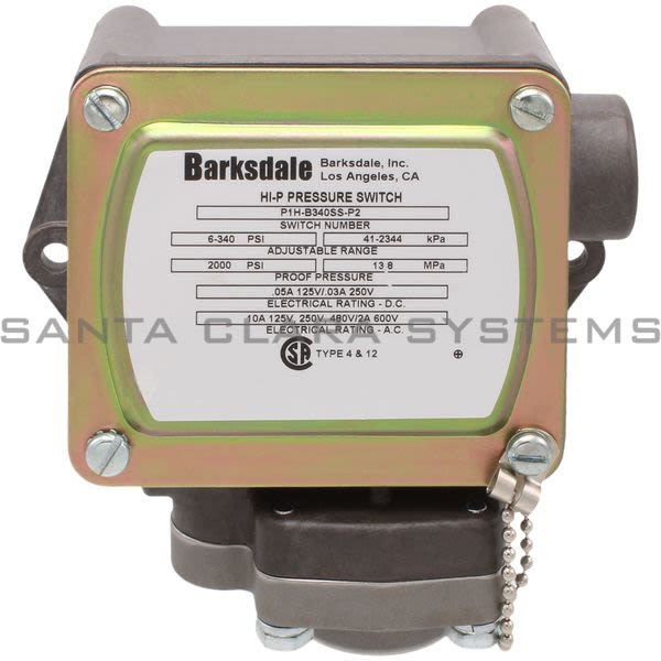 Barksdale P1H-B340SS-P2 High Pressure Switch Product Image