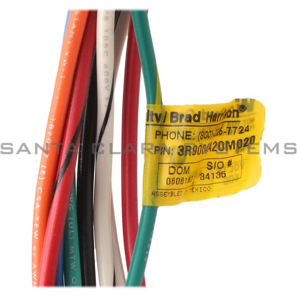 Brad Harrison 3R9004A20M020  Cordset Assembly Product Image