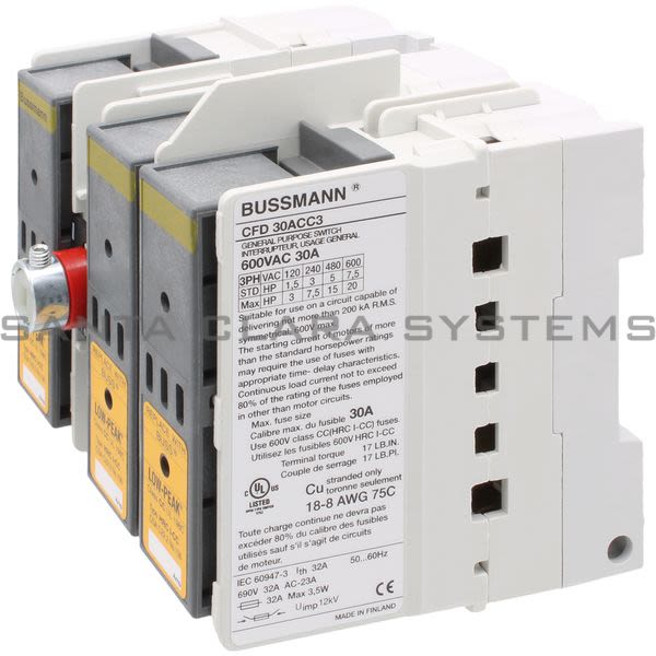 Bussmann CFD30ACC3 Disconnect Switch Product Image