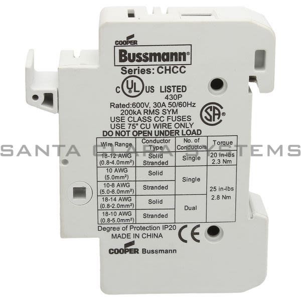 Bussmann CHCC-1 Fuse Holder 1 Pole Product Image