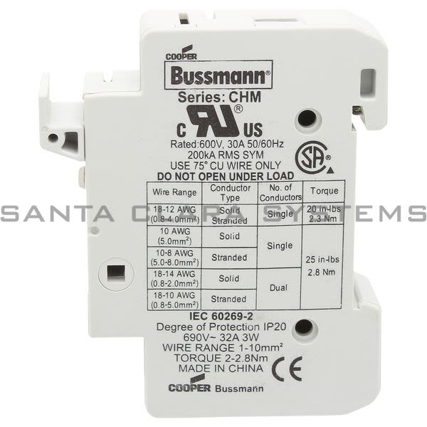 Bussmann CHM1DI Fuse Holder Product Image
