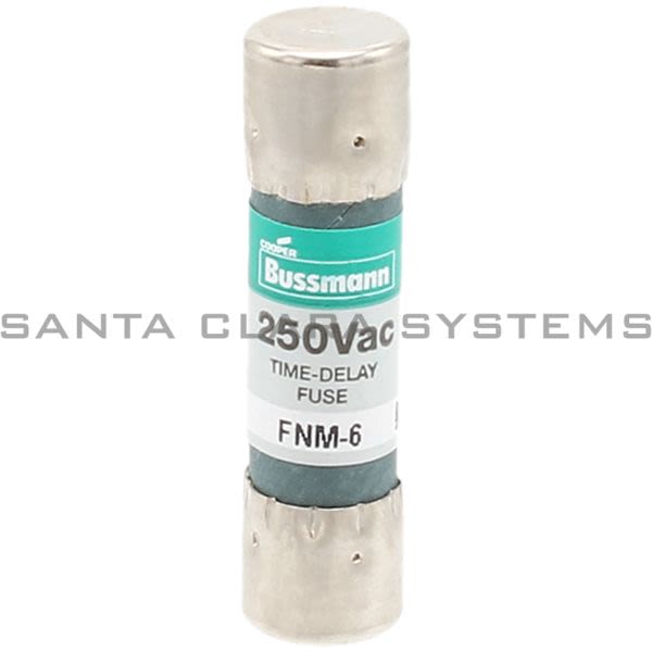 Bussmann FNM-6 250V Midget Td Fuse Product Image