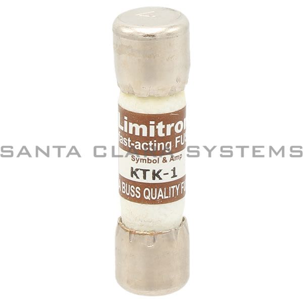 Bussmann KTK-1 600V Midget Fuse | 1 A | Limitron Product Image