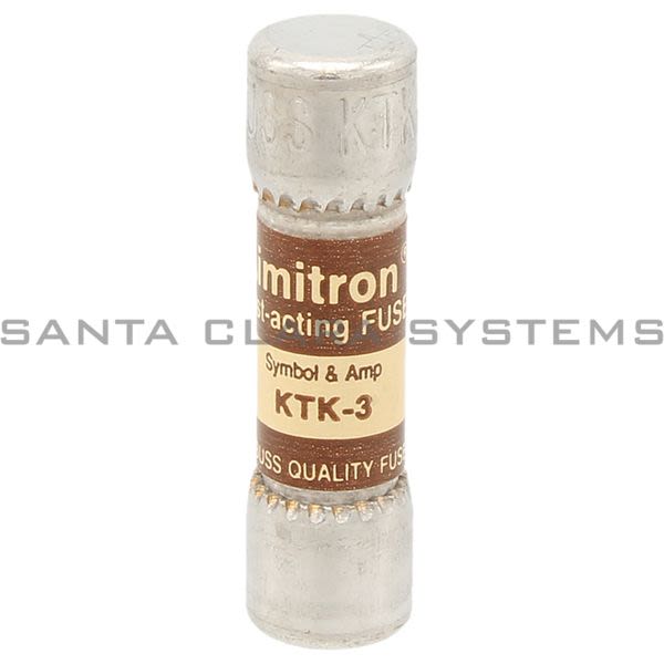 Bussmann KTK-3 600V Midget Fuse | 3 A | Limitron Product Image