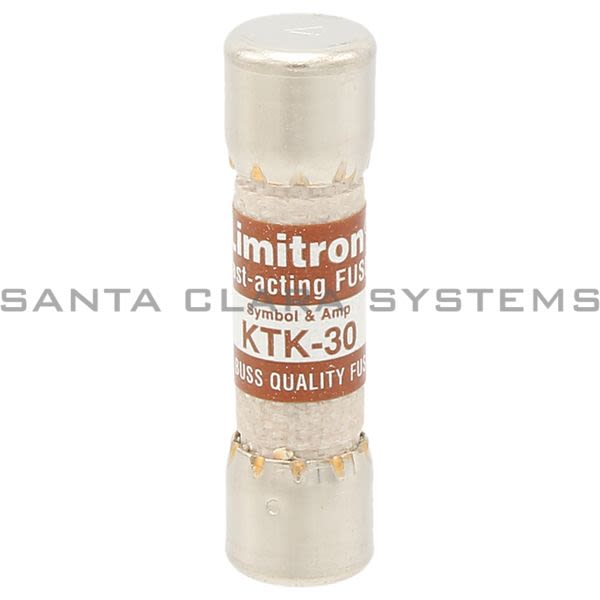 Bussmann KTK-30 600V Midget Fuse | 30 A | Limitron Product Image